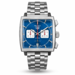 TAG Heuer — Blue Square Dial & Silver-Tone Bracelet