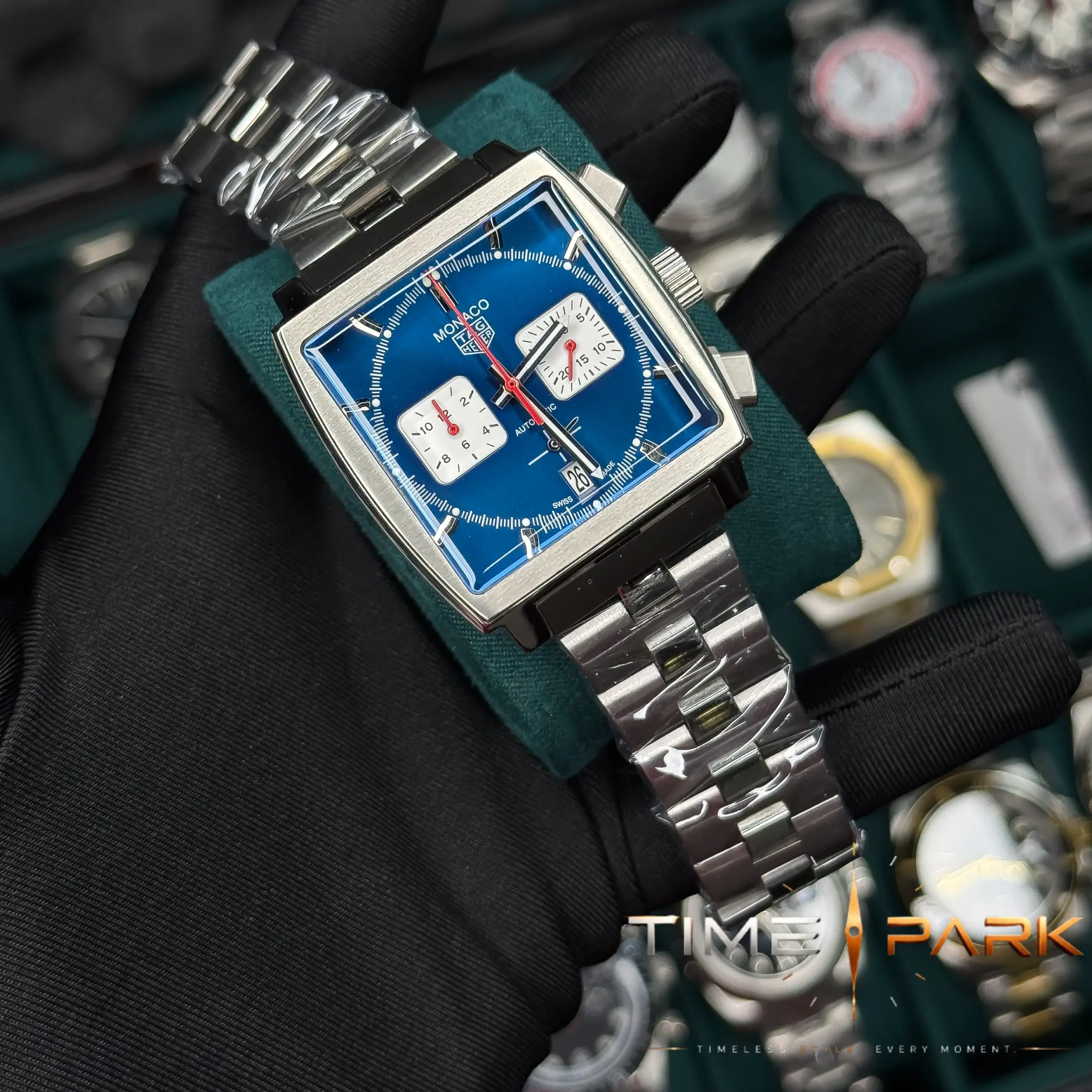 IMG_6684_result TAG Heuer — Blue Square Dial & Silver-Tone Bracelet - Image 2