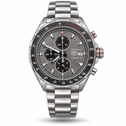 TAG Heuer — Grey Subdial Face & Silver-Tone Bracelet