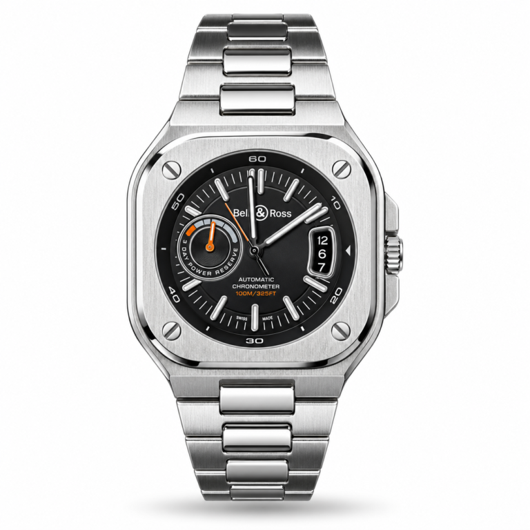 Bell & Ross — Black Dial, Square Case & Two-Tone Bracelet