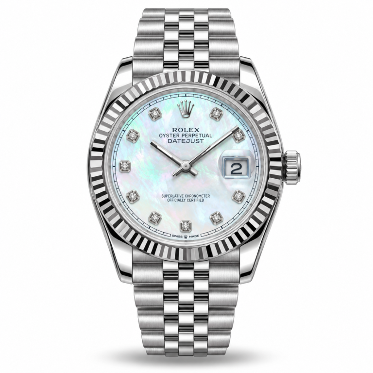 Rolex — Iridescent Pale Dial & Silver-Tone Bracelet
