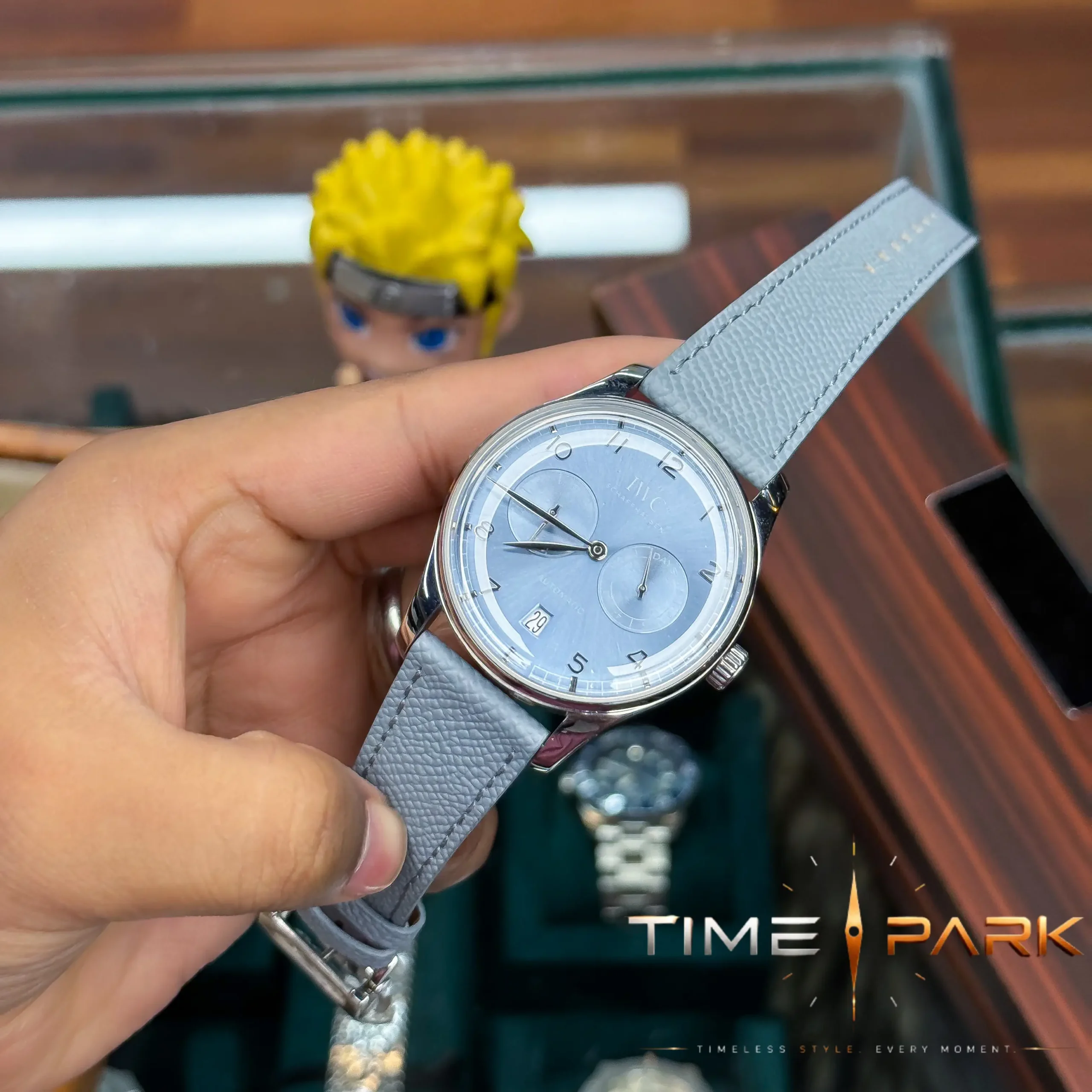 IMG_7983_result IWC — Light Blue Dual-Subdial Face & Pale Blue Strap - Image 2
