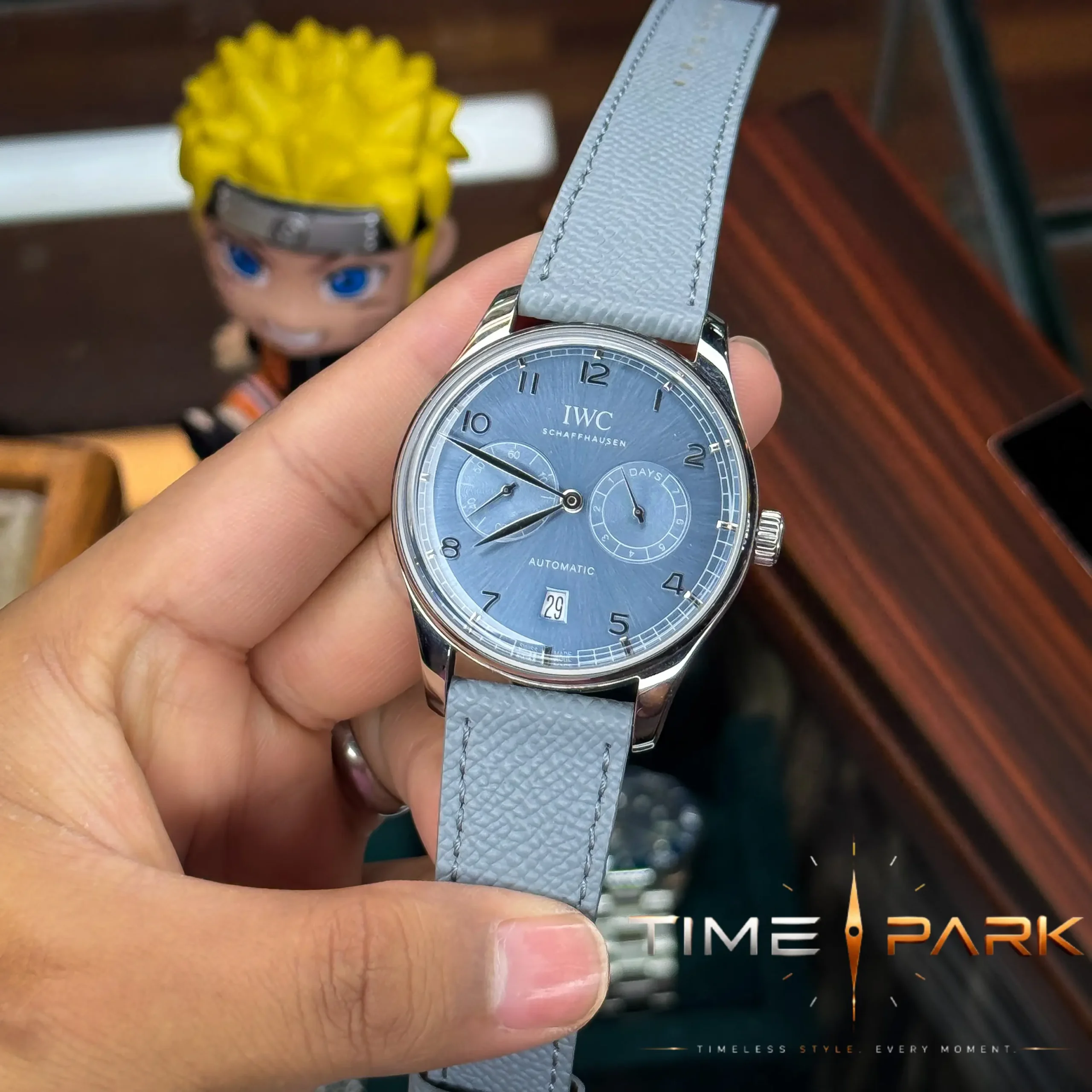 IMG_8002_result IWC — Light Blue Dual-Subdial Face & Pale Blue Strap - Image 5