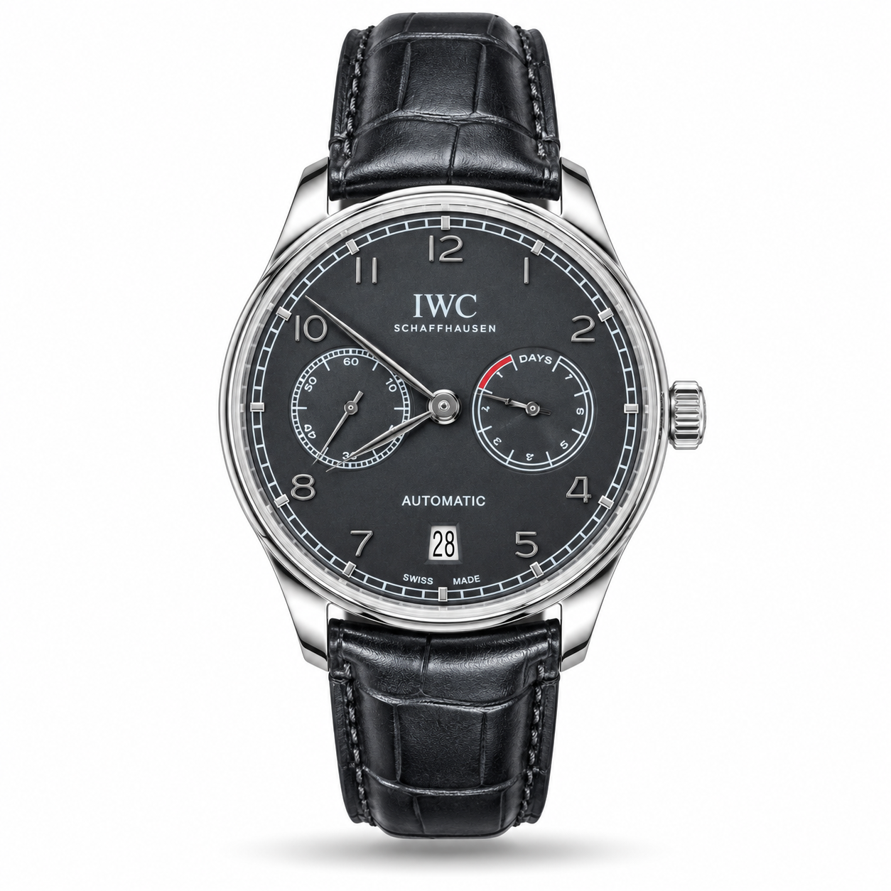 IMG_8043-hero-draft IWC — Dark Dual-Subdial Face & Black Strap - Image 1
