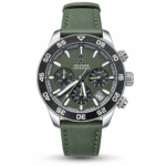 Tommy Hilfiger TH85 1792188 Chronograph Watch – Green Dial & Leather Strap