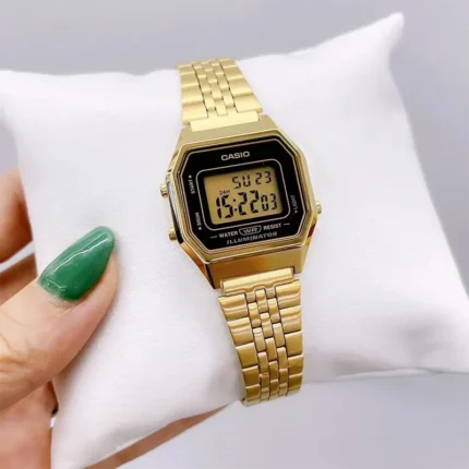 Casio LA680WGA-1DF – Vintage Gold-Tone Digital Women's Watch - Image 2