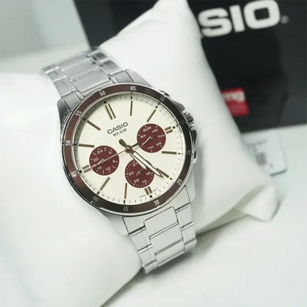 Casio MTP-1374D-5A2V – Enticer Multifunction White Dial Men's Watch