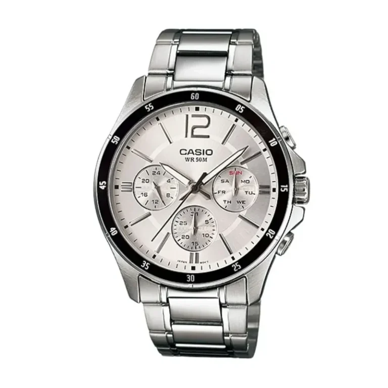 Casio MTP-1374D-7AV – Silver Ion-Plated Dial Men's Watch