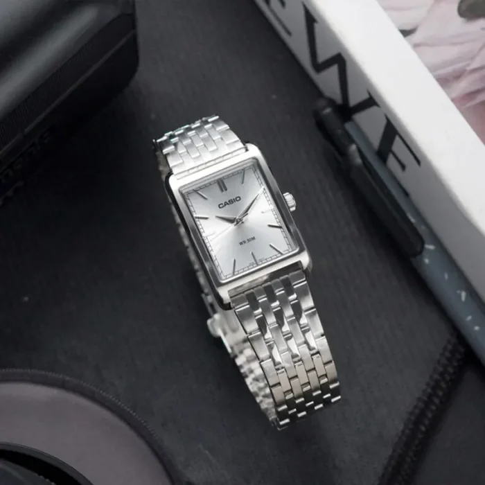 Casio MTP-B215D-7AVDF – Standard Analog White Dial - MTP-B215D-7AV Men's Watch