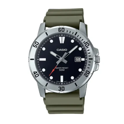 Casio MTP-VD01-3EVDF – Analog Green Dial  - MTP-VD01-3EV Men's Watch