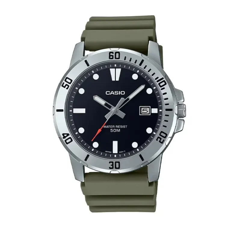 Casio MTP-VD01-3EVDF – Analog Green Dial  - MTP-VD01-3EV Men's Watch