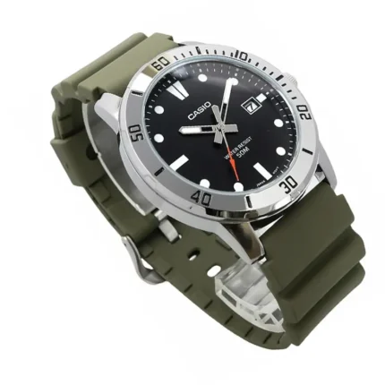 Casio MTP-VD01-3EVDF – Analog Green Dial  - MTP-VD01-3EV Men's Watch - Image 4