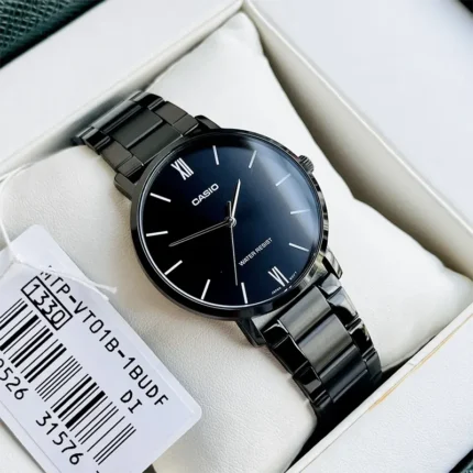 Casio Enticer MTP-VT01B-1B – Black Dial Quartz Men's Watch