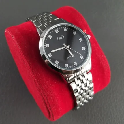 Q&Q QZ81J202Y – Japan Quartz Black Dial Silver-tone Women's Watch