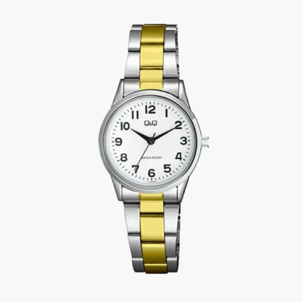 Q&Q C11A-005PY – Japan Quartz White Dial Two-tone Women's Watch
