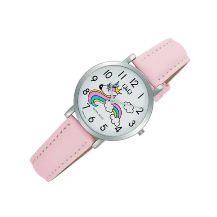 Q&Q Q58A-010PY – White (Unicorn Print) Dial Quartz Women's Watch - Image 2