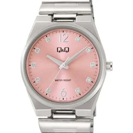 Q&Q Q84B Q84B-003PY – Pink Dial Quartz Women's Watch