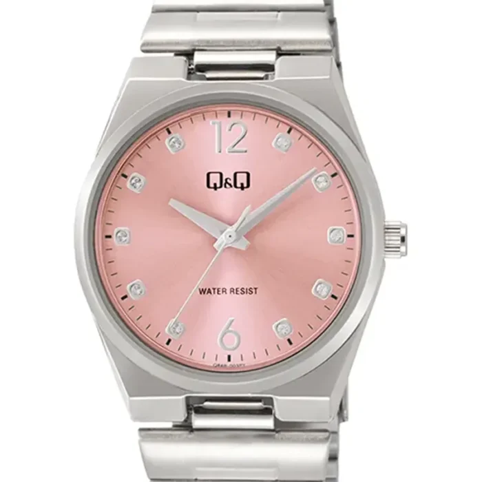 Q&Q Q84B Q84B-003PY – Pink Dial Quartz Women's Watch