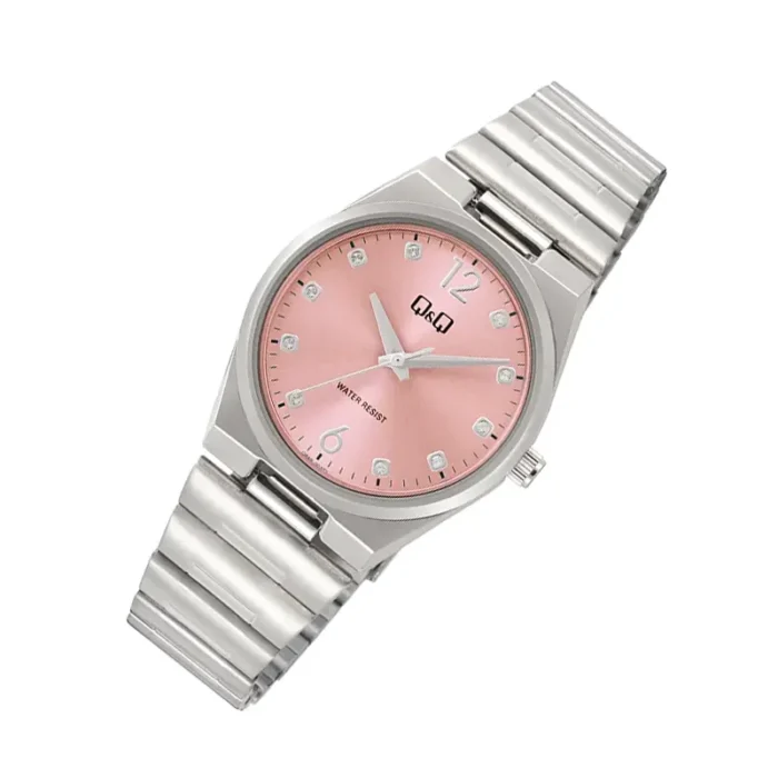 Q&Q Q84B Q84B-003PY – Pink Dial Quartz Women's Watch