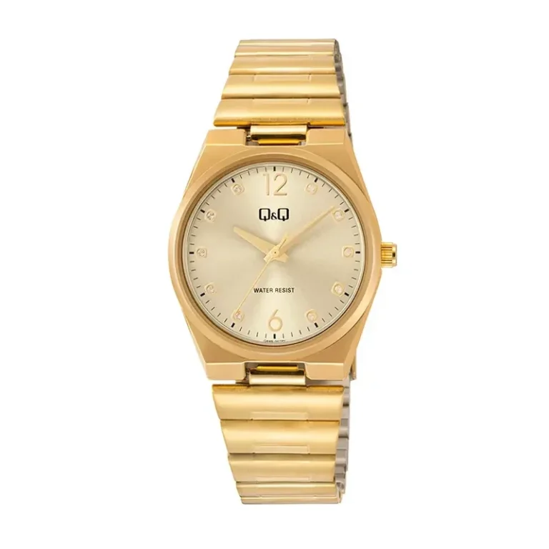 Q&Q Q84B Q84B-007PY – Gold Dial Quartz Women's Watch