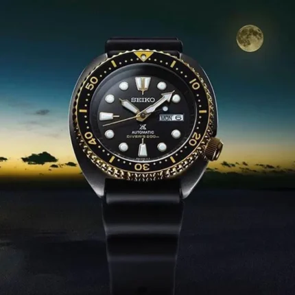 Seiko Prospex Turtle Black Gold Special Edition SRPD46K1 – Black with Gold Accents Dial Automatic Men's Watch