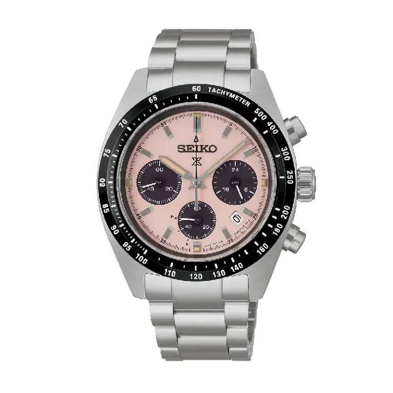 Seiko Prospex Speedtimer SSC963 – Salmon Dial Solar Men's Watch