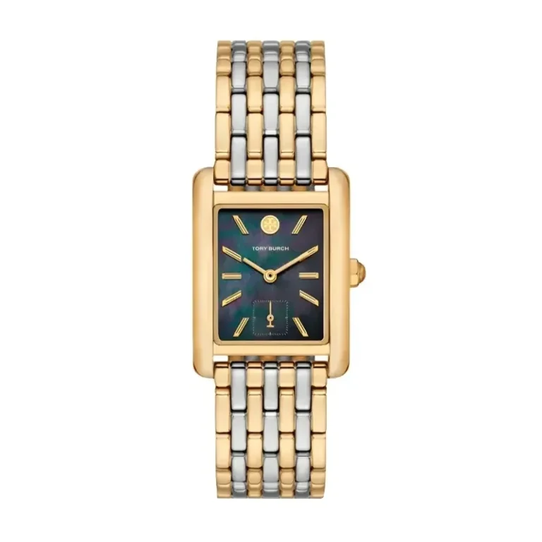 Tory Burch Eleanor TBW1084 – Black-Tinted Mother-of-Pearl Dial Quartz Women's Watch