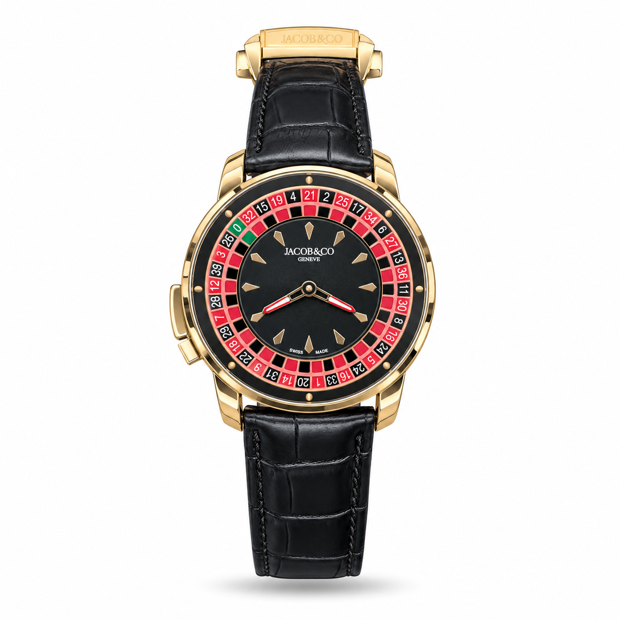 TPN1022-hero-v2 Jacob & Co — Black Dial, Roulette-Style Ring & Black Leather Strap - Image 1