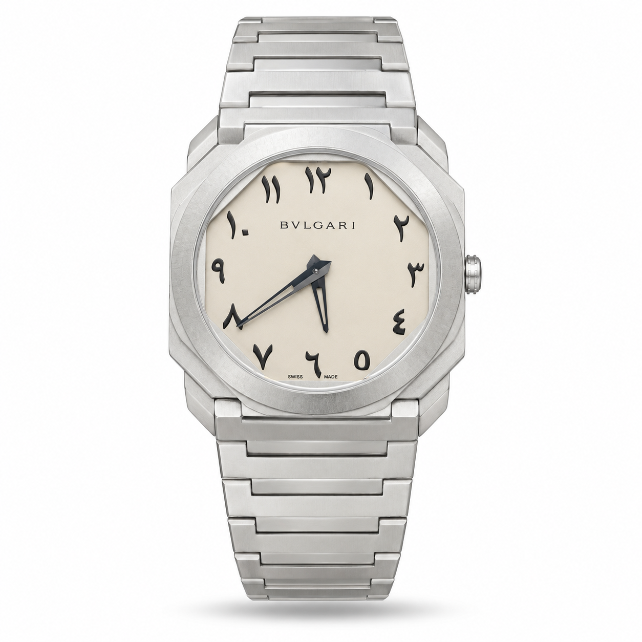 TPN12348-hero-v1 Bvlgari — Ivory Eastern Arabic Dial & Silver-Tone Bracelet - Image 1