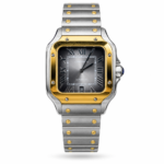 Cartier — Grey Roman Dial, Gold-Tone Bezel & Silver-Tone Bracelet (Master Grade)