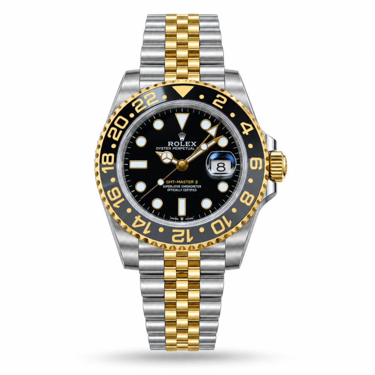 Rolex — Black Dial, Grey-Black 24-Hour Bezel & Two-Tone Jubilee-Style Bracelet
