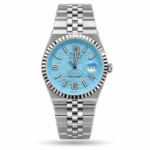 Rolex — Ice Blue Honeycomb Dial & Silver-Tone Bracelet ( EURO GRADE SUPER-N)