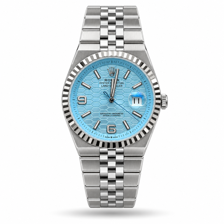 Rolex — Ice Blue Honeycomb Dial & Silver-Tone Bracelet ( EURO GRADE SUPER-N)