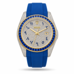 Rolex — Stone-Style Dial, Blue Bezel & Blue Rubber Strap