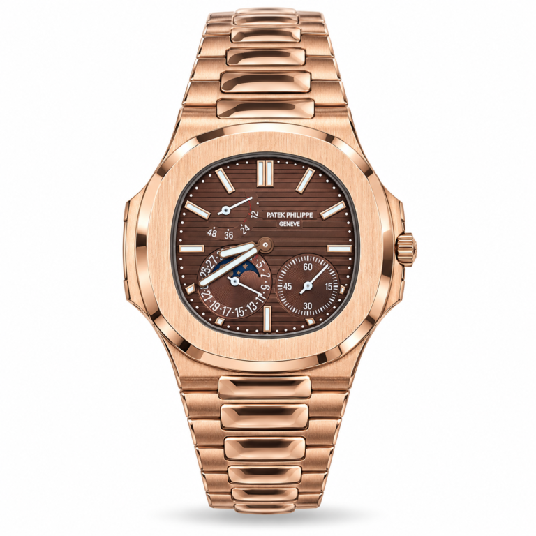 Patek Philippe — Brown Subdial Face & Rose-Gold-Tone Bracelet