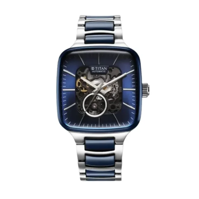 Titan Ceramic Automatic 90175KD02 – Blue (Open Heart) Dial Automatic Men's Watch