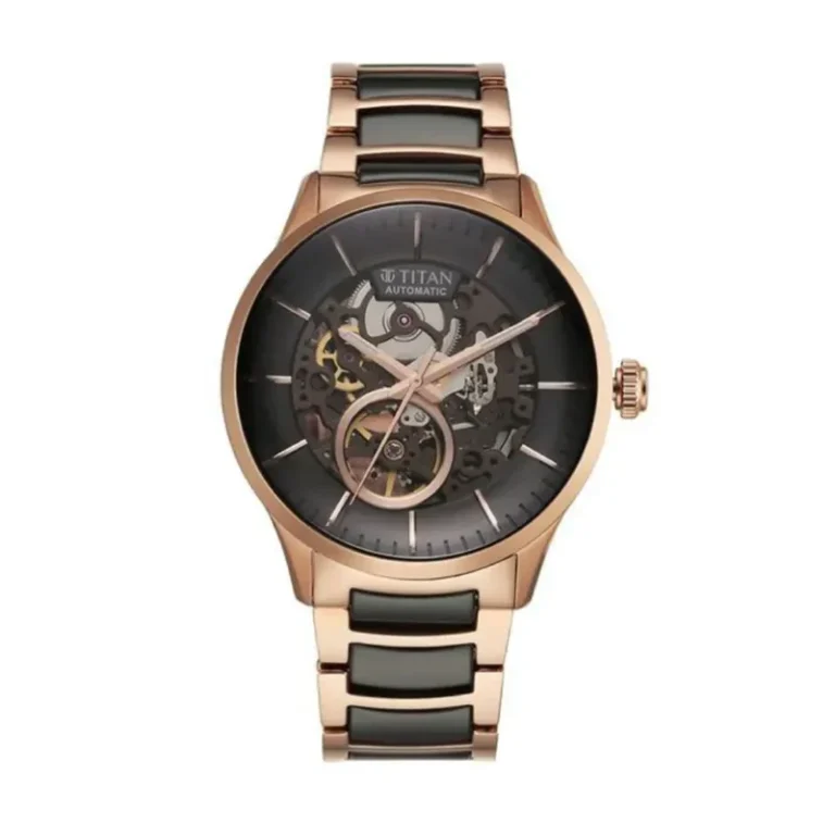 Titan Ceramic Automatic NT90174KD03 – Black (Open Heart) Dial Automatic Men's Watch