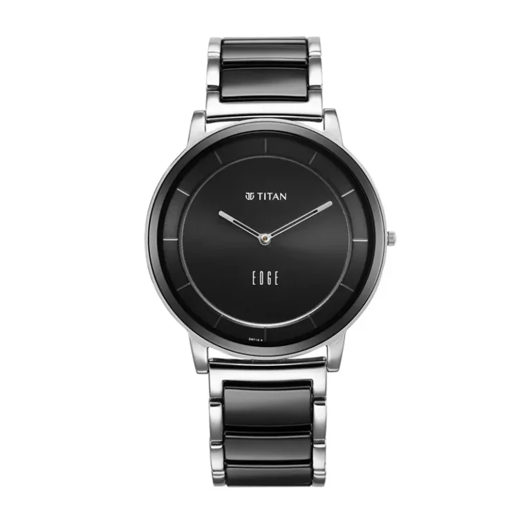 Titan 1878KD01 – Edge Fusion Black Dial Two-Toned CeramicMen's Men's Watch