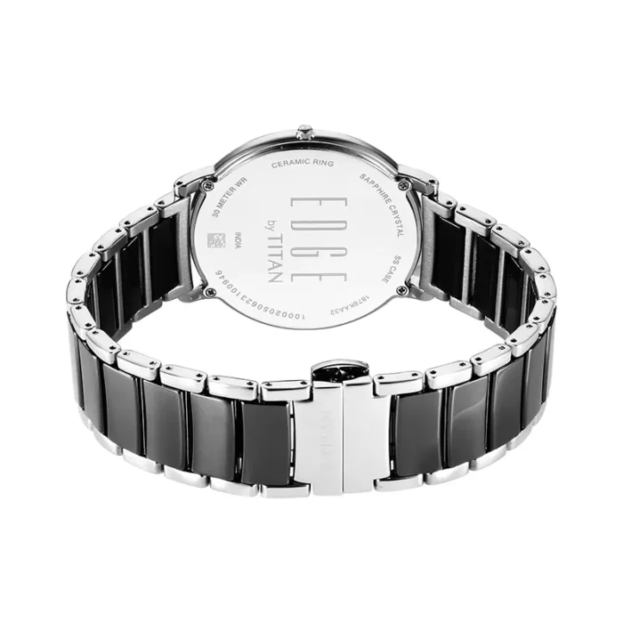 Titan 1878KD01 – Edge Fusion Black Dial Two-Toned CeramicMen's Men's Watch