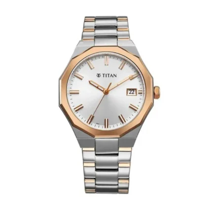 Titan 90212KM01 – Regalia Dodecagon Two-tone Men's Watch