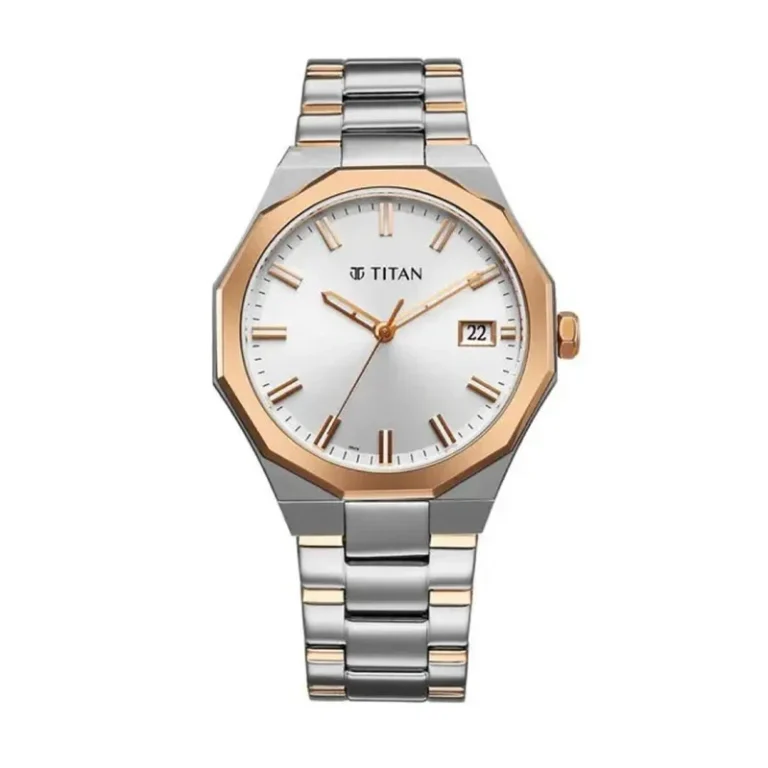 Titan 90212KM01 – Regalia Dodecagon Two-tone Men's Watch