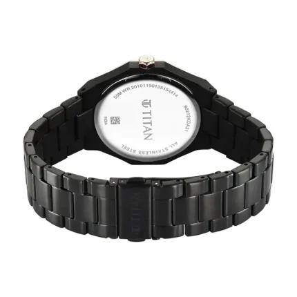 Titan 90212KM02 – Regalia Dodecagon Black Dial Men's Watch - Image 3