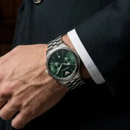 Emporio Armani Dario Chronograph Collection AR11746 – Juniper Green Sunburst Dial Quartz Men's Watch