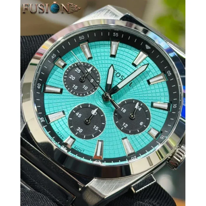 Fossil Everett Chronograph FS6117 – Sunray Turquoise / Teal Blue Dial Quartz Men's Watch