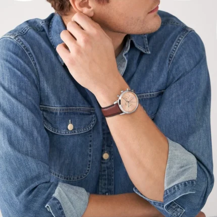 Fossil Neutra Chronograph FS5982 – Rose Gold-Tone Sunray Dial Quartz Men's Watch - Image 2