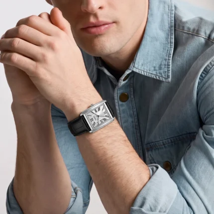 Fossil Carraway Art Deco FS6078 – Silver-White Sunray / Guilloché Textured Dial Quartz Men's Watch