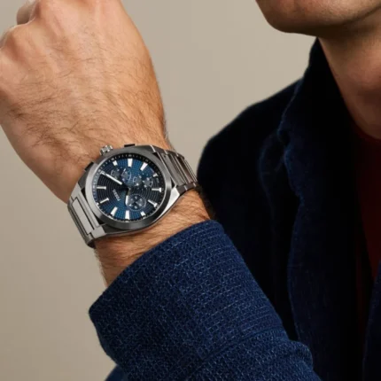 Fossil Everett Chronograph FS6104 – Sunburst Royal Blue Dial Quartz Men's Watch