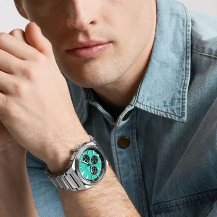 Fossil Everett Chronograph FS6117 – Sunray Turquoise / Teal Blue Dial Quartz Men's Watch - Image 2