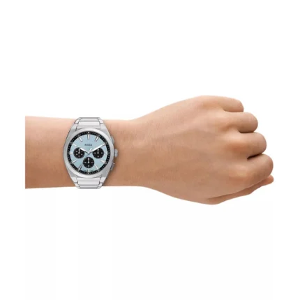 Fossil Everett Chronograph FS6105 – Ice Blue Sunray Dial Quartz Men's Watch - Image 3