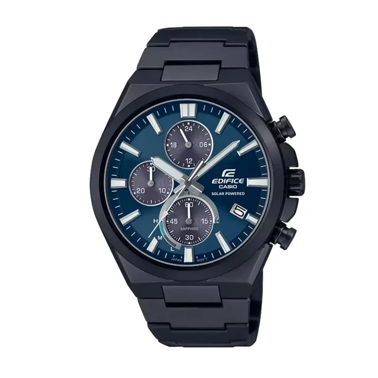 Casio Edifice Solar Powered Chronograph EQS-950DC-2AVDR – Blue Dial Solar Men's Watch